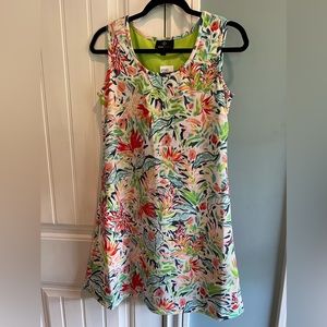 Ronni Nicole Tropical Print Medium Dress